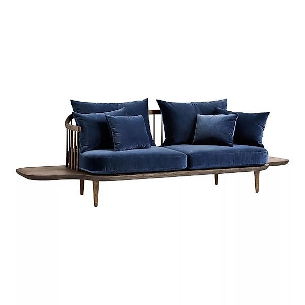 &Tradition - FLY SC3 2-Sitzer Sofa mit Ablage - blau/Stoff Harald 2 182/Ges günstig online kaufen