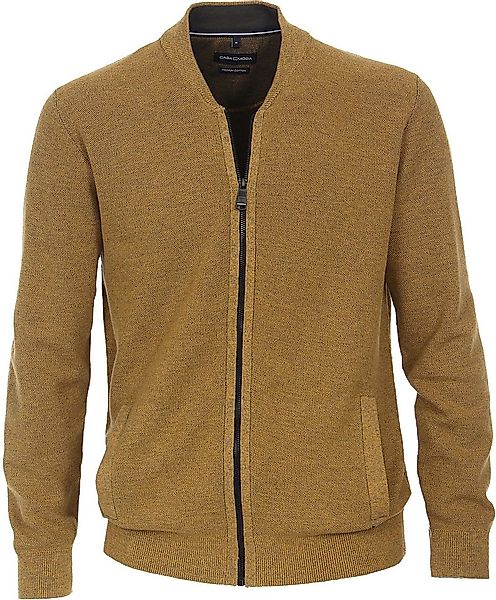Casa Moda Strickjacke Melange Gelb - Größe S günstig online kaufen
