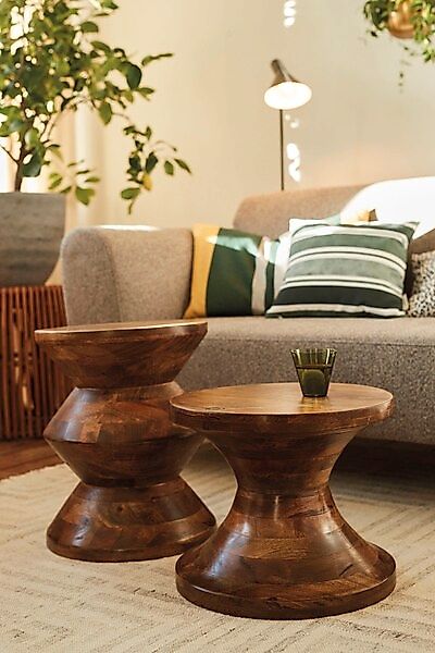 TOM TAILOR HOME Hocker »T-WOOD STOOL HIGH«, dekorativer Hocker aus Mangohol günstig online kaufen