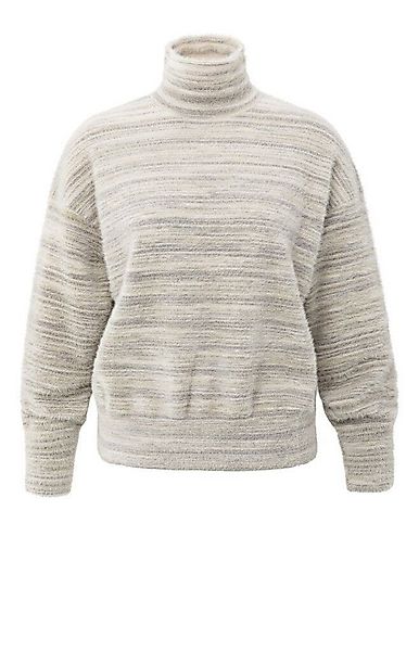 YAYA Rollkragenpullover Pullover mit dezenten Streifen günstig online kaufen