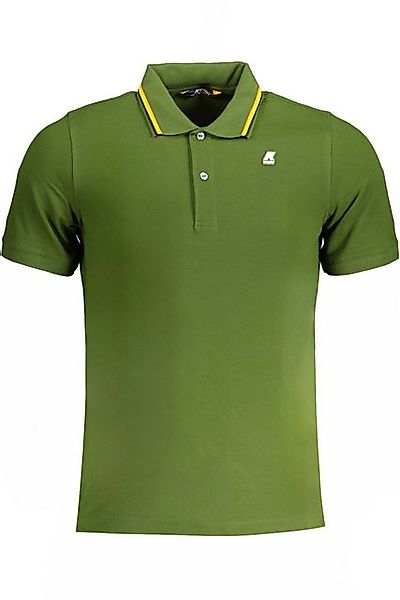 K-Way Poloshirt Grünes Herren Poloshirt mit Kontrastdetails und 2 günstig online kaufen