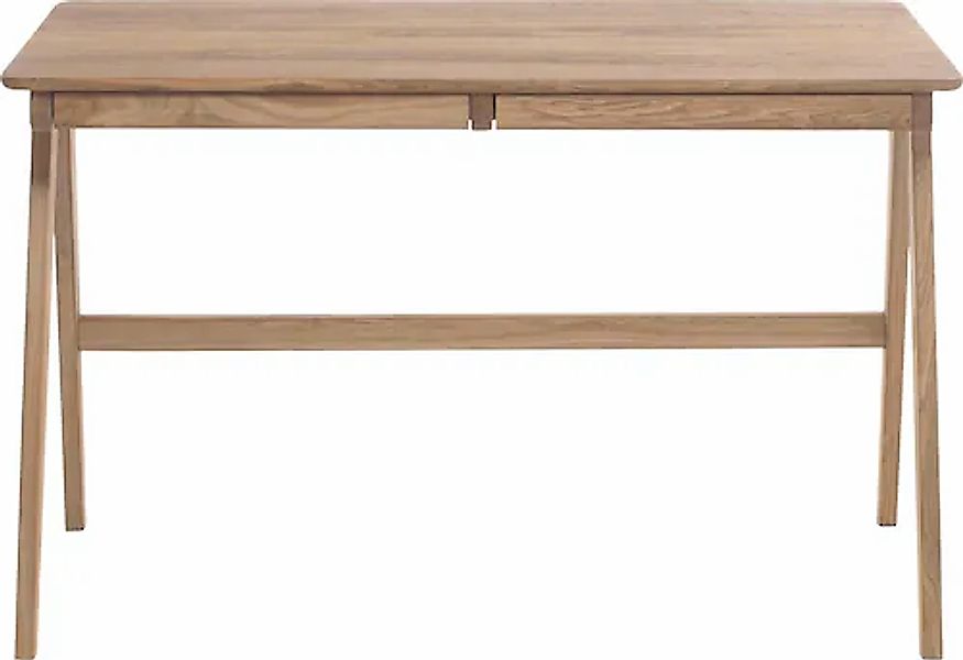 MCA furniture Schreibtisch »Delia«, Asteiche Massivholz geölt mit Schublade günstig online kaufen