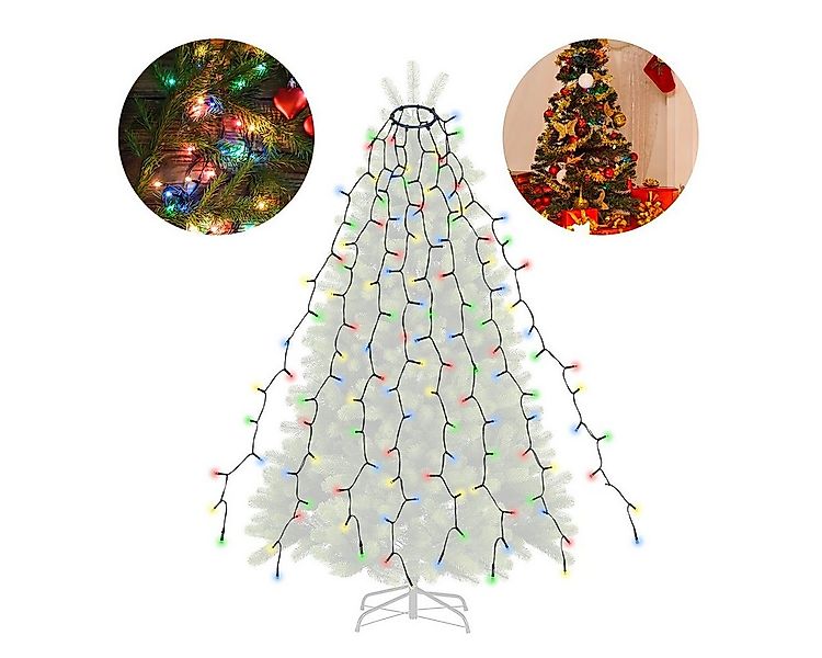 Salcar LED-Lichterkette LED Lichterkette Weihnachtsbaum mit Ring weihnachts günstig online kaufen