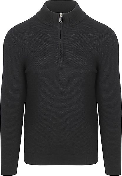 Profuomo Half Zip Pullover Structure Navy - Größe XXL günstig online kaufen