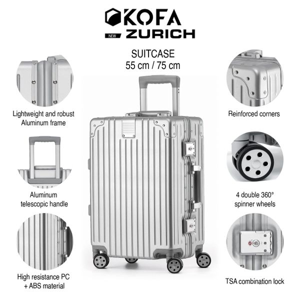 KOFA Kofferset ZURICH, (M + XL), günstig online kaufen
