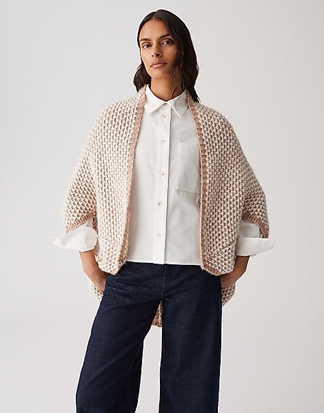 OPUS Cape AMARYLLIS mit zweifarbiger Waffelstruktur günstig online kaufen