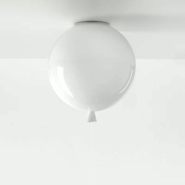 Deckenleuchte Memory Medium glas weiß / Ø 30 cm - Glas - Brokis - Weiß günstig online kaufen