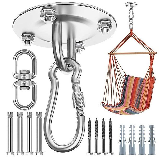 NUODWELL Deckenhaken Edelstahl Deckenhaken, 500kg Tragekraft, Schwerlasthak günstig online kaufen