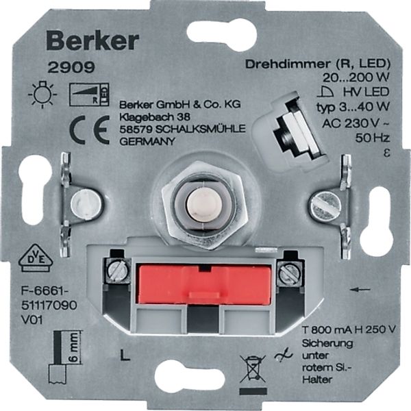 Berker Drehdimmer (R, LED) Lichtsteuerung 2909 günstig online kaufen