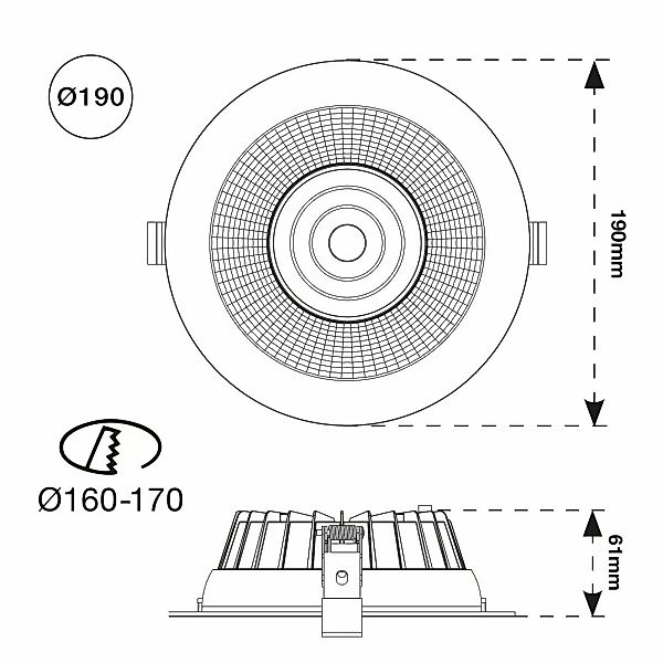 SLC Shift LED-Einbaustrahler Ø 19cm CCT, weiß günstig online kaufen