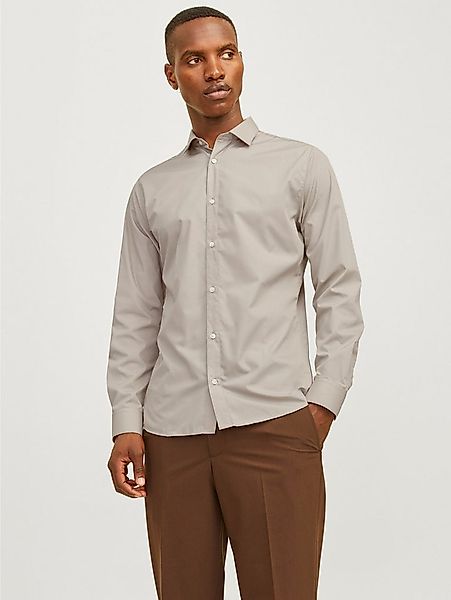Jack & Jones Langarmhemd JJJOE SHIRT LS PLAIN Materialmix, slim fit günstig online kaufen