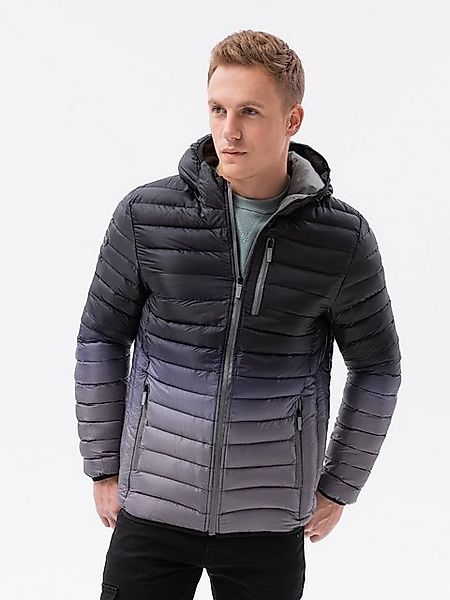 OMBRE Steppjacke Herren Steppjacke mit Ombre-Effekt - grau V3 C319 XXL günstig online kaufen