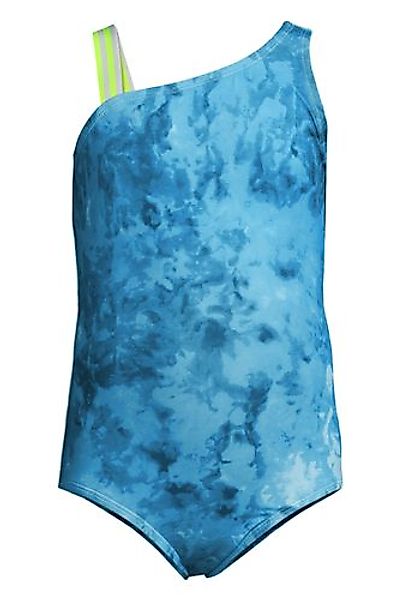 Sport-Badeanzug, Größe: 152-158, Blau, Elasthan, by Lands' End, Türkis/Balt günstig online kaufen