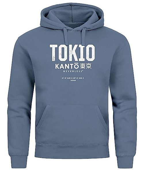 Neverless Hoodie Hoodie Herren Frontprint Tokyo Japan Japanische Schriftzei günstig online kaufen