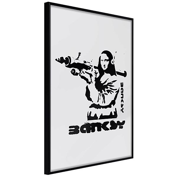 Poster - Banksy: Mona Lisa With Bazooka I günstig online kaufen
