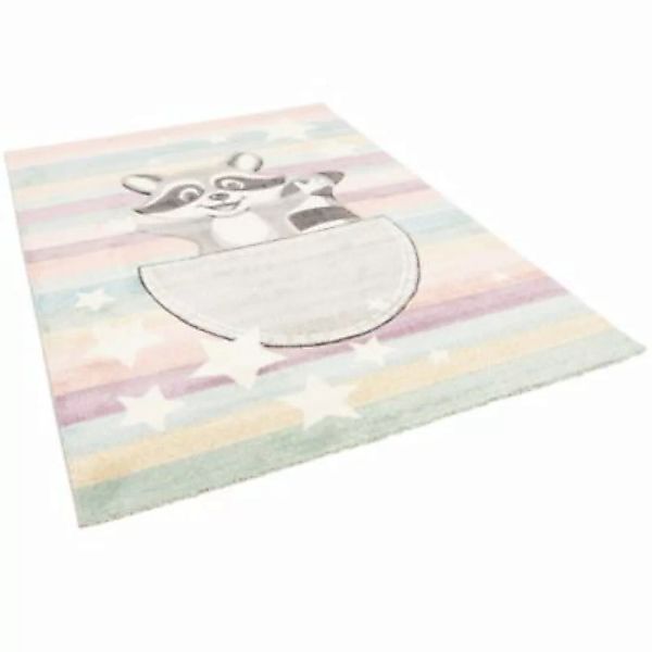 Pergamon Kinder Teppich Maui Kids  Waschbär Spielteppiche bunt Gr. 160 x 23 günstig online kaufen
