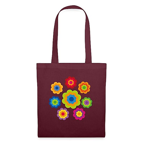 Spreadshirt Henkeltasche 70er Jahre Hippie Flower günstig online kaufen
