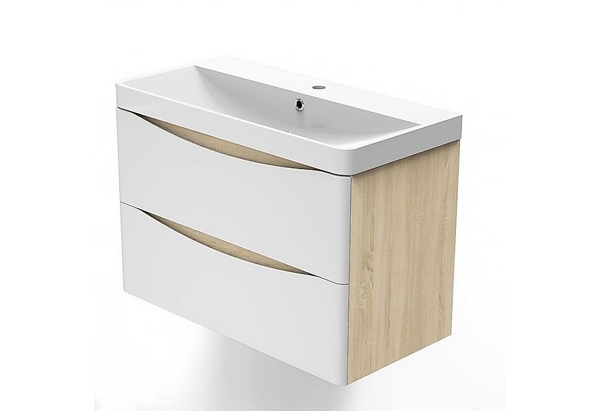 duschspa Waschtisch 50/60/80 cm Badmöbel Set Waschbecken mit Unterschrank, günstig online kaufen