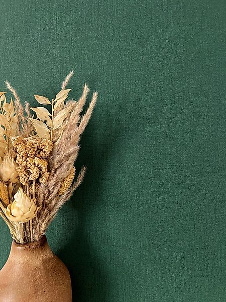 Newroom Vliestapete, Grün Tapete Modern Unifarbe - Universal Einfarbig Dunk günstig online kaufen