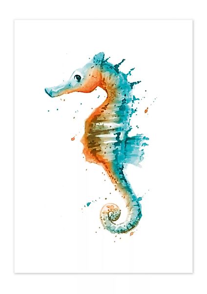 Poster Animal Seahorse Matt günstig online kaufen
