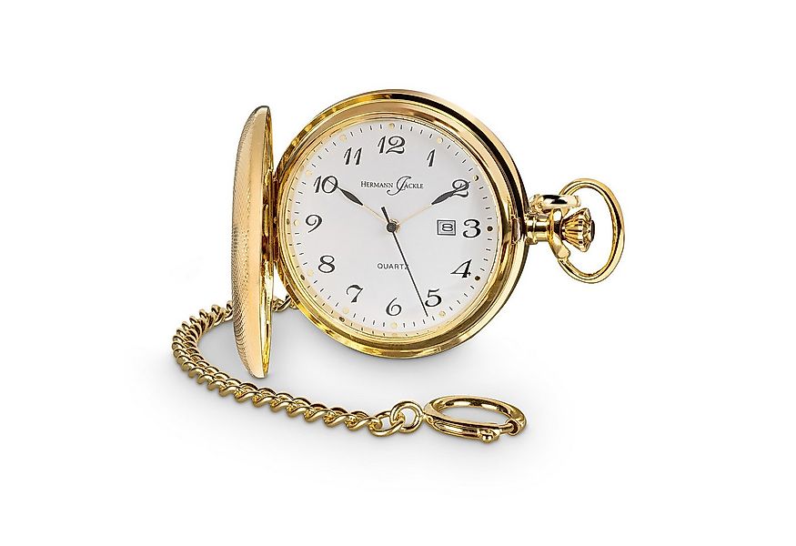 Hermann Jäckle Taschenuhr Tübingen Vergoldet, 50 mm – Quarzuhr mit Kette & günstig online kaufen