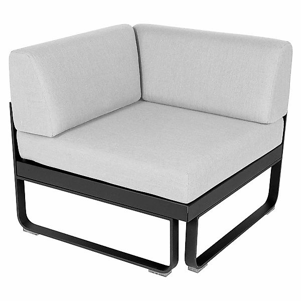 Bellevie Lounge Eck-Modul 47 Anthrazit 81 Grauweiß 1-Sitzer günstig online kaufen