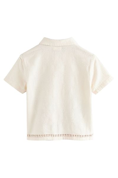 Next Kurzarmhemd Kurzarmhemd mit Stickereien aus günstig online kaufen