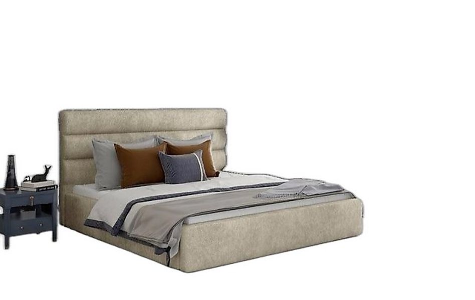 Xlmoebel Bett Designer Beige Polsterbett Ehebett Doppelbett Schlafmöbel (1- günstig online kaufen