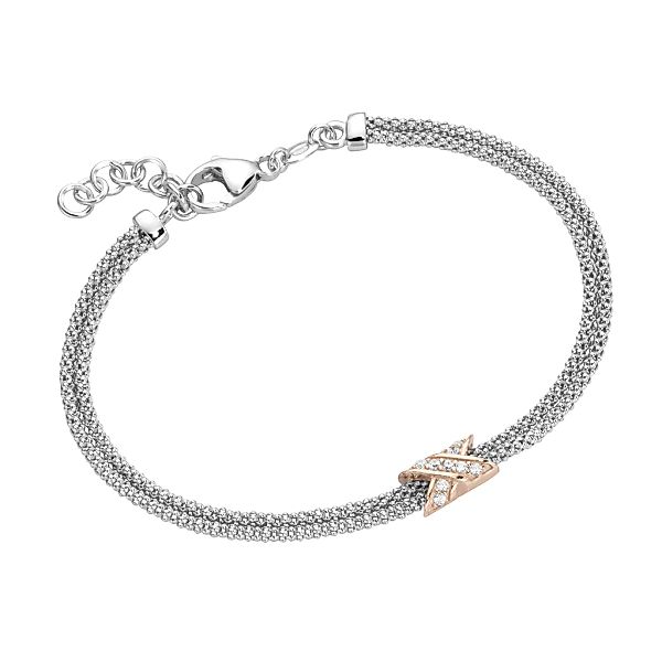 Smart Jewel Armband "Mesh-Optik, Zirkonia Steine, Silber 925" günstig online kaufen