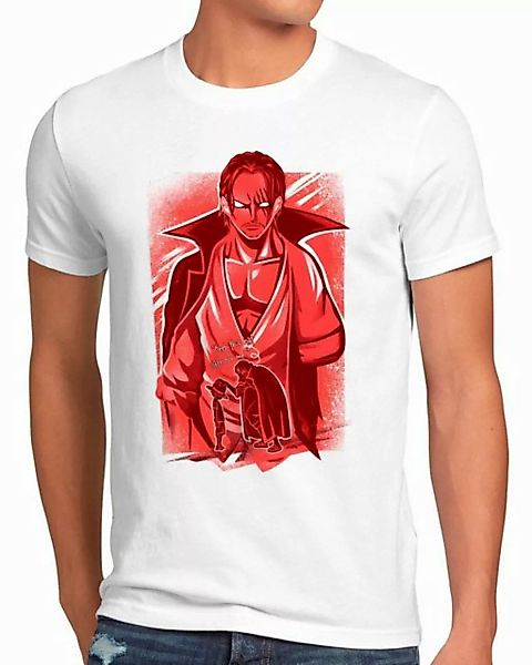 style3 T-Shirt Red Hair Corsair japan anime luffy manga one piece günstig online kaufen