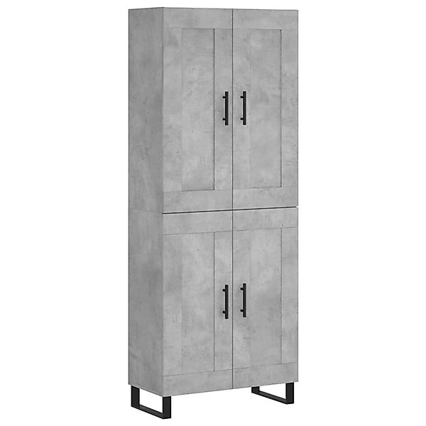 vidaXL Highboard Betongrau 69,5x34x180 cm Holzwerkstoff 3199709 günstig online kaufen