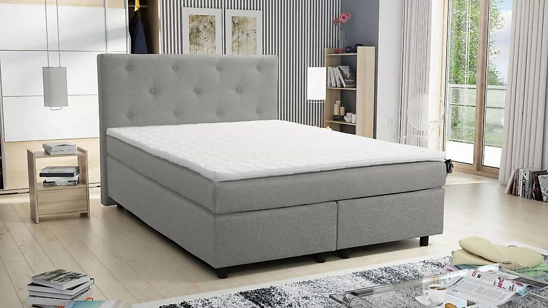 Küchen-Preisbombe Boxspringbett 140x200 Hotelbett Bonellfederkern Bett Topp günstig online kaufen