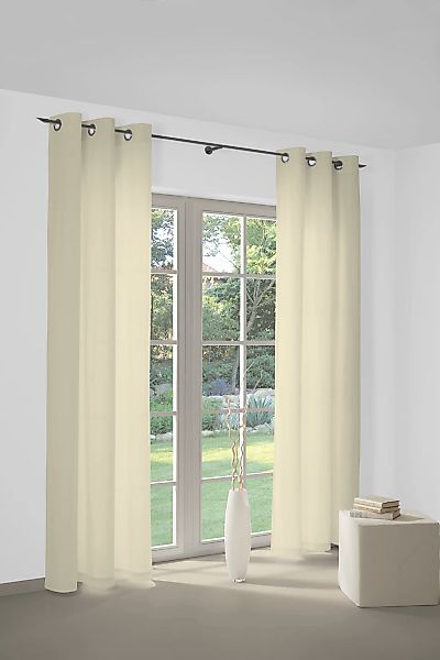 Wirth Vorhang "WirthNatur" Ösen 1 Stk. tlg. 1-lagig günstig online kaufen