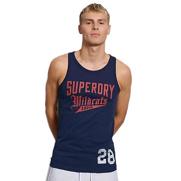 Superdry Collegiate Graphic Ärmelloses T-shirt M Nautical Navy günstig online kaufen