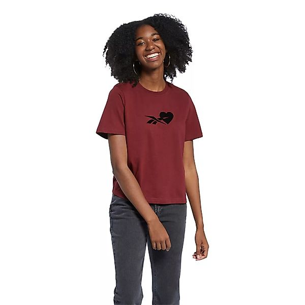 Reebok Classics Valentines Day Kurzärmeliges T-shirt XS Merlot günstig online kaufen