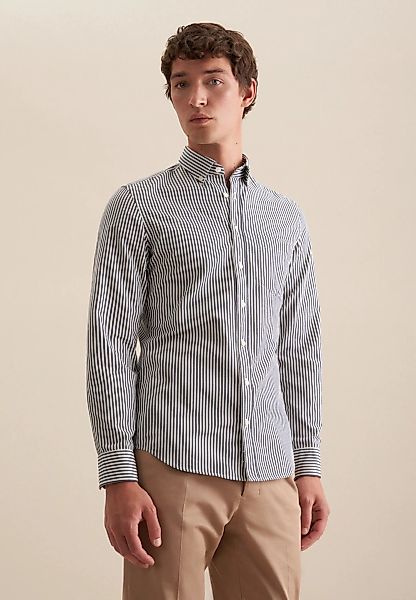 seidensticker Businesshemd "Schwarze Rose", Slim Langarm Button-Down-Kragen günstig online kaufen