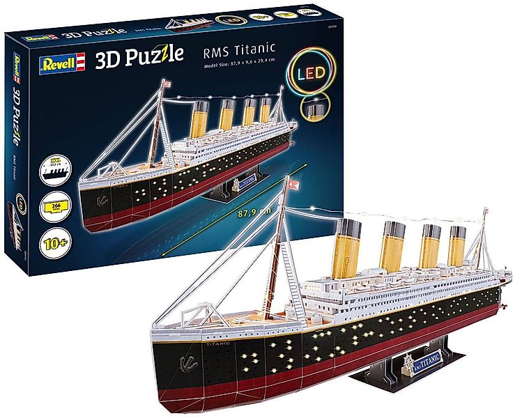 Revell® 3D-Puzzle RMS Titanic LED, 266 Puzzleteile günstig online kaufen