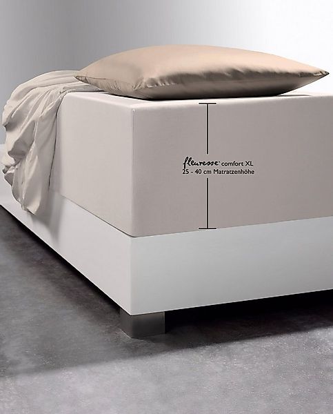 fleuresse Spannbettlaken Comfort XL, Mako-Jersey, Gummizug: rundum, (1 Stüc günstig online kaufen
