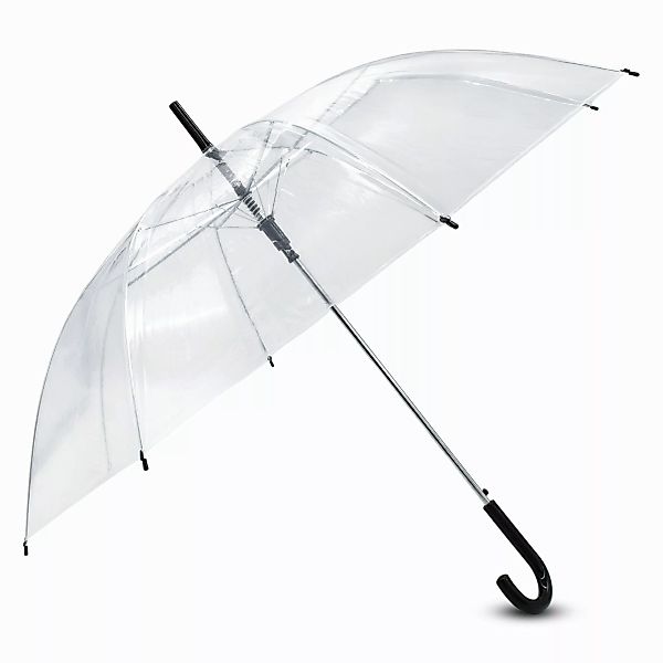 Spetebo Regenschirm-Wanderstock Regenschirm transparent mit Druckknopf günstig online kaufen