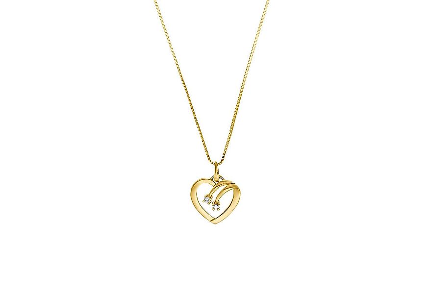 Amor Goldkette Amor Kette mit Anhänger (Kette mit Anhänger, 2-tlg., Kette m günstig online kaufen