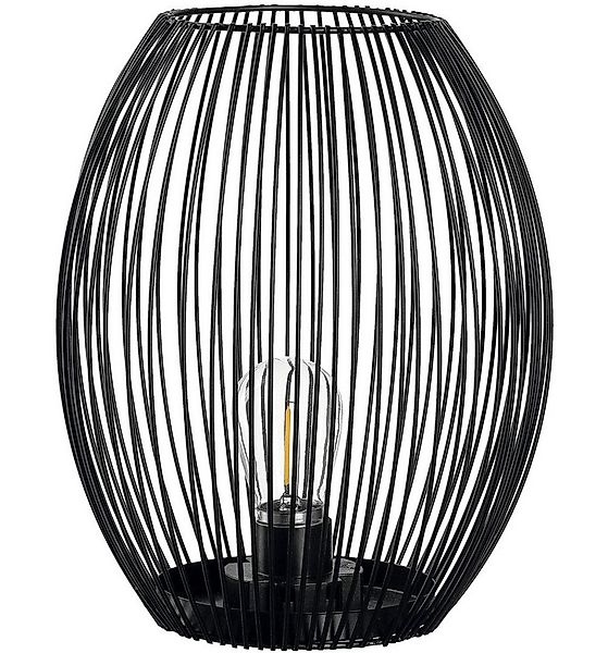 LEONARDO LED Tischleuchte Laterne CASOLARE, Neutralweiß, aus Metall, oval günstig online kaufen