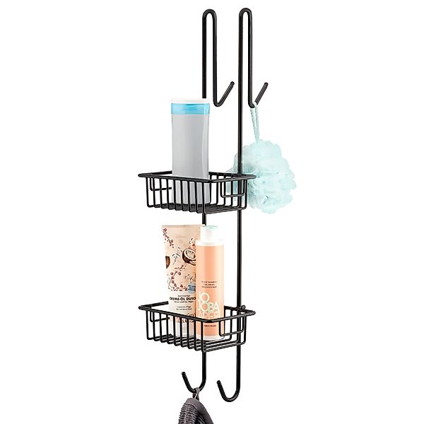 bremermann Duschregal 70 cm, Duschregal zum Einhängen, 2 Körbe in Schwarz günstig online kaufen