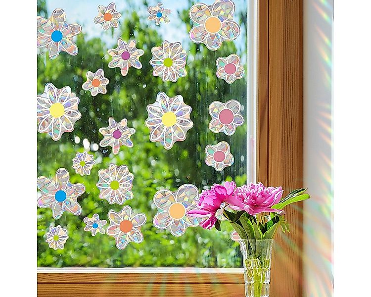 Coonoor Fensterfolie Prism-Fenster-Abziehbilder Sonnenfänger Sticker Dekora günstig online kaufen