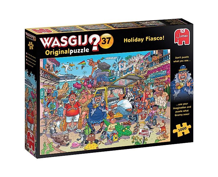 Jumbo Spiele Puzzle Wasgij Original 37, Holiday Fiasco, 1000 Teile Puzzle, günstig online kaufen
