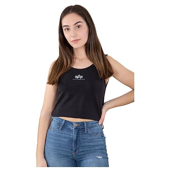 Alpha Industries Basic Crop Ärmelloses T-shirt XS Black günstig online kaufen