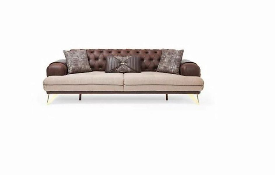 JVmoebel Chesterfield-Sofa Dreisitzer Couch Möbel Italienisches Design Sofa günstig online kaufen
