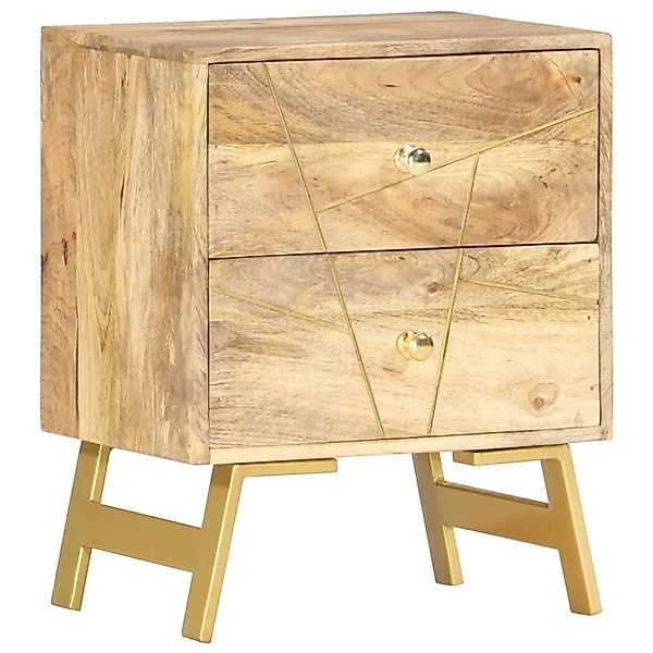 vidaXL Nachttisch 40 x 30 x 50 cm Mangoholz Massiv 285876 günstig online kaufen