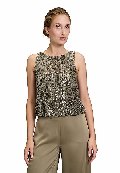 Vera Mont T-Shirt "Damen Pailletten-Top im Glitzer-Look" 1 Stk. tlg. Paille günstig online kaufen