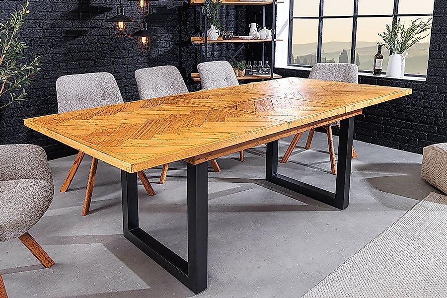 riess-ambiente Esstisch MOSAIK 140-180cm braun · bis 6 Personen (Einzelarti günstig online kaufen