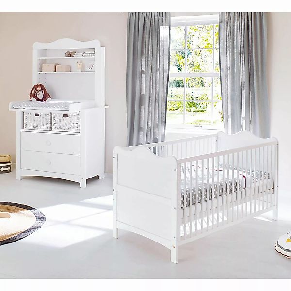 Pinolino® Babyzimmer-Komplettset »Florentina«, (Set, 3 St., Kinderbett, Wic günstig online kaufen